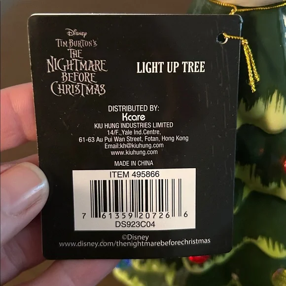 Nightmare Before Christmas LED light up ceramic Christmas tree - Picture 6 of 8